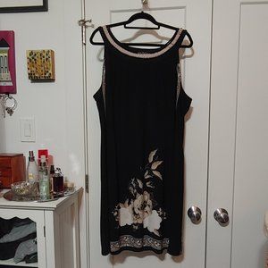 Sandra Darren - plus size sleeveless dress Black